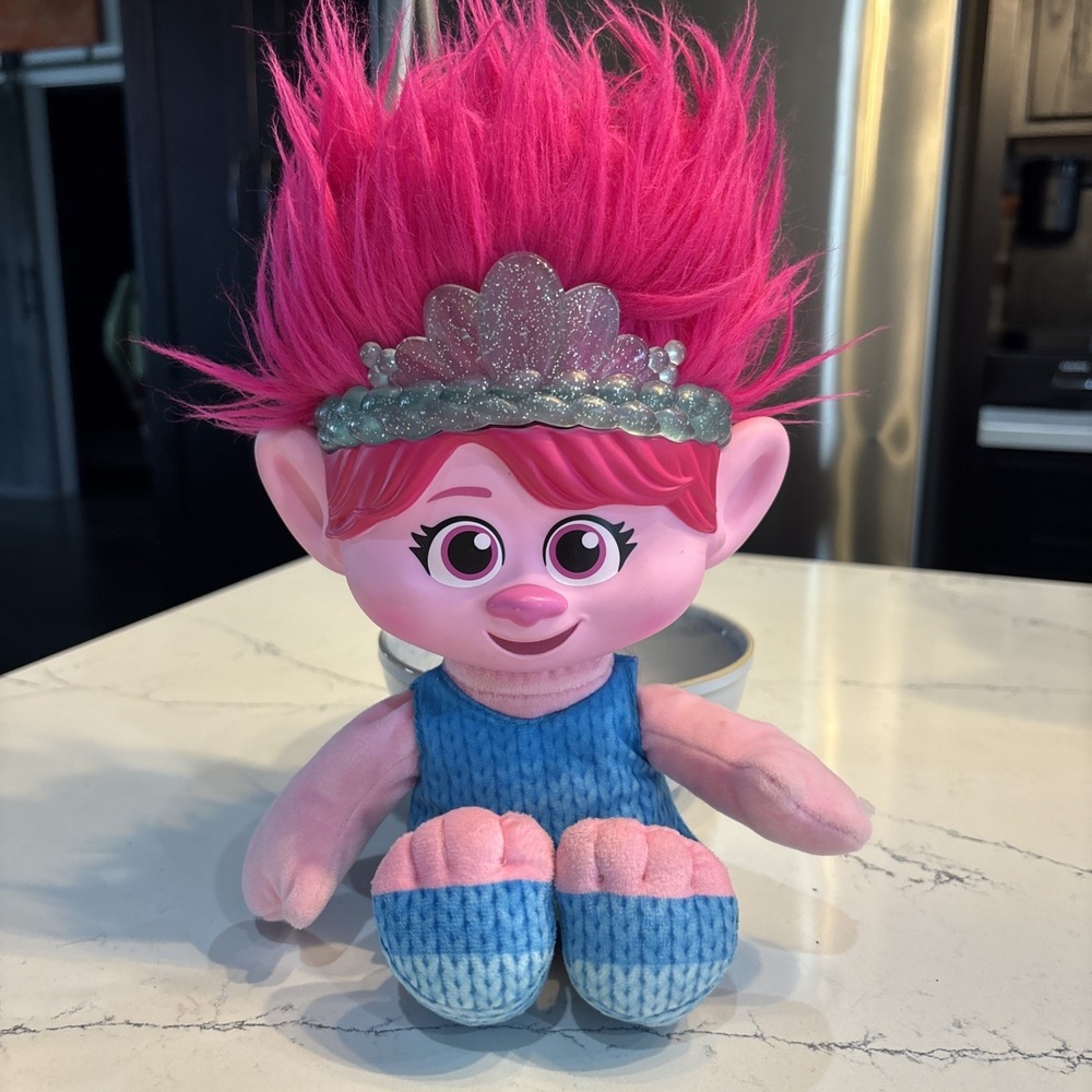 Mattel DreamWorks Trolls Band Together Plush Toy Missing Hair Pop Pieces Large